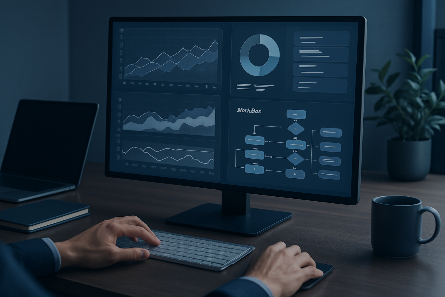 Digital transformation systems illustration